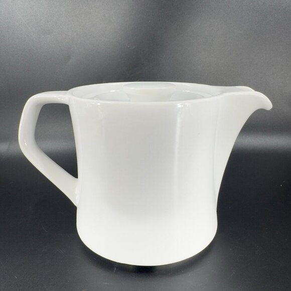 Seltmann Weiden Bavaria W Germany Praktica White Porcelain Carafe Pitcher Teapot - Picture 10 of 13